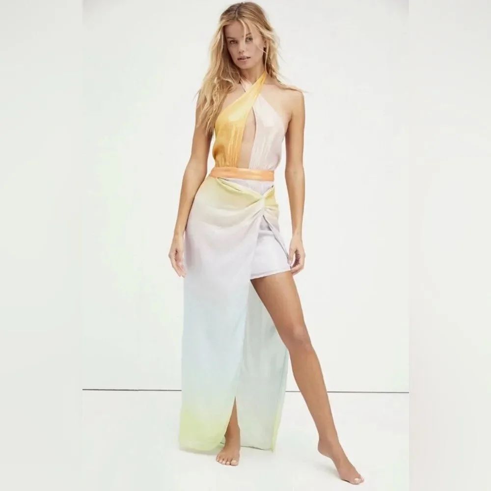 Rococo Sand high low skirt, M